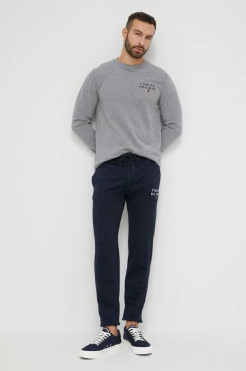 Кофта лаунж Tommy Hilfiger цвет серый узор Кофта лаунж Tommy Hilfiger цвет серый узор
