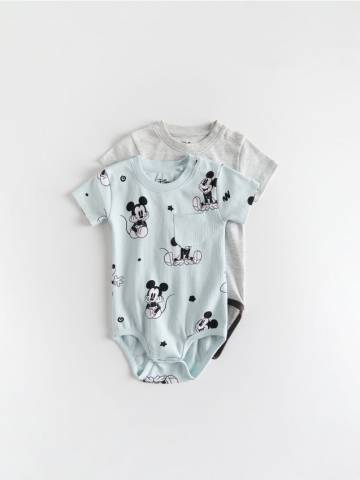Reserved - Бавовняний боді Міккі Маус 2 шт. - блідо-блакитний - 998BE-05X Reserved - Бавовняний боді Міккі Маус 2 шт. - блідо-блакитний - 998BE-05X
