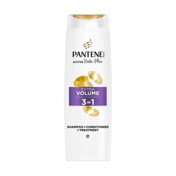 Шампунь для волос 3-в-1 Pantene Pro-V Extra Volume Дополнительный объем, 325 мл Шампунь для волос 3-в-1 Pantene Pro-V Extra Volume Дополнительный объем, 325 мл