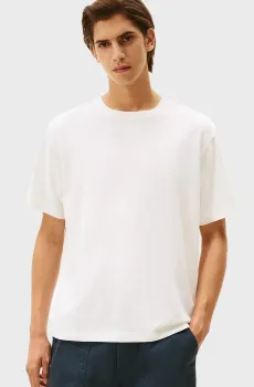 Мужская белая футболка SMALL CREST Белый L Tommy Hilfiger MW0MW40019