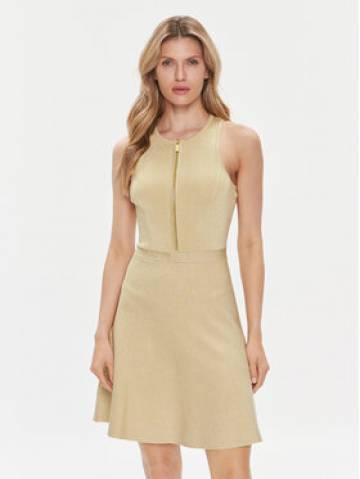 MICHAEL Michael Kors Літня сукня MR4826JAFB Золотий Slim Fit MICHAEL Michael Kors Літня сукня MR4826JAFB Золотий Slim Fit
