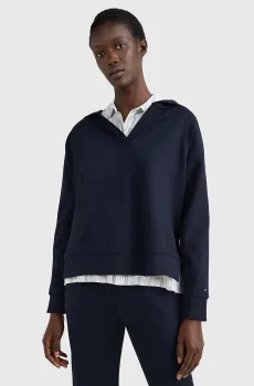 Женское темно-синее худи RLX VISC INTERLOCK O-NK Синий XS Tommy Hilfiger WW0WW37176