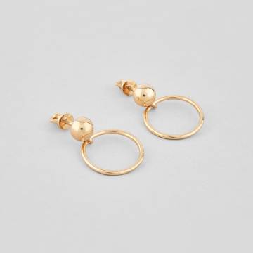 Серебряные серьги с позолотой Minimal 20209п Серебряные серьги с позолотой Minimal 20209п