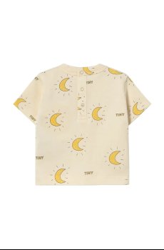 Детская хлопковая футболка Tinycottons MIDNIGHT SUN BABY TEE