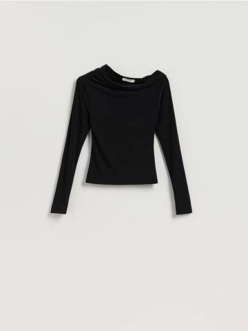 Reserved - Блузка на одне плече - чорний - ZQ944-99X