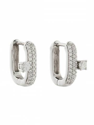 Guess Сережки JSBE04 548JW Срібний Guess Сережки JSBE04 548JW Срібний