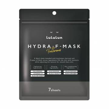 Тканевая маска для лица Lululun Hydra-F-Mask Fullerenes с черным серумом и фуллереном, 7 шт Тканевая маска для лица Lululun Hydra-F-Mask Fullerenes с черным серумом и фуллереном, 7 шт