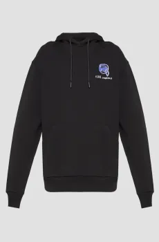 Мужское черное худи Черный XL Karl Lagerfeld 553904.705111;990