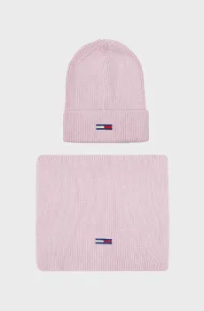 Женский набор аксессуаров (шапка, шарф) BEANIE AND SCARF Сиреневый ONESIZE Tommy Jeans AW0AW15482