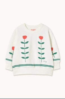 Детская хлопковая кофта Tinycottons RED ROSES GRAPHIC SWEATSHIRT