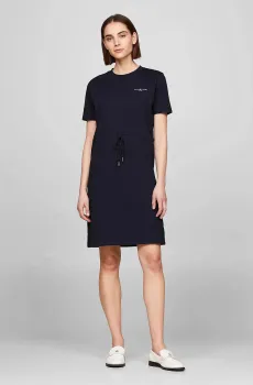 Женское темно-синее платье 1985 REG MINI CORP TEE DRSS SS Синий XS Tommy Hilfiger WW0WW40734