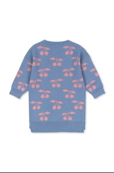 Хлопковое детское платье Konges Sløjd LAPIS KNIT DRESS GOTS
