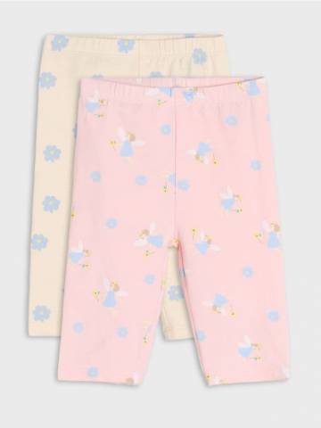 Легінси, 2 пари - пастельний рожевий