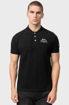 Мужское черное поло Черный XXL Lonsdale 117230