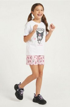 Кросівки на липучках Kuromi - чорний