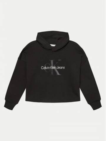 Calvin Klein Jeans Світшот Glitter Monogram IG0IG02543 Чорний Relaxed Fit Calvin Klein Jeans Світшот Glitter Monogram IG0IG02543 Чорний Relaxed Fit