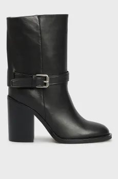 Женские черные кожаные ботильоны Emmi Черный 39 PRPY PRFLT0114W