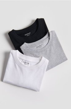 Reserved - Бавовняна кофта з довгим рукавом, набір з 3 - білий - 044II-00X