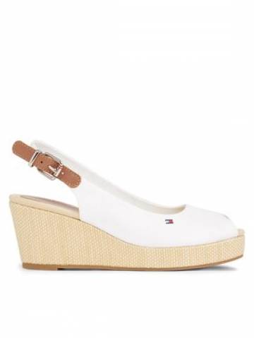 Tommy Hilfiger Еспадрильї Iconic Elba Sling Back Wedge FW0FW04788 Білий