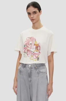 Женская белая футболка Белый M HUGO 50539107;102