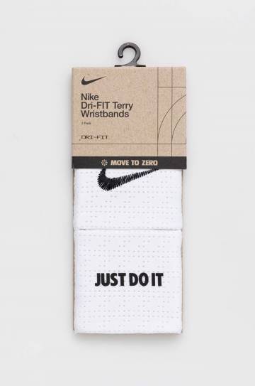 Напульсники Nike 2 шт цвет белый Напульсники Nike 2 шт цвет белый