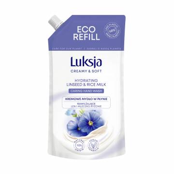 Жидкое крем-мыло Luksja Linen & Rice Milk Soap со льном и рисовым молочком, 400 мл (дойпак) Жидкое крем-мыло Luksja Linen & Rice Milk Soap со льном и рисовым молочком, 400 мл (дойпак)