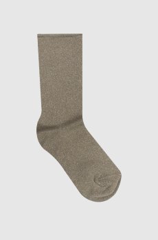Носки цвета хаки с кашемиром и шелком с люрексом