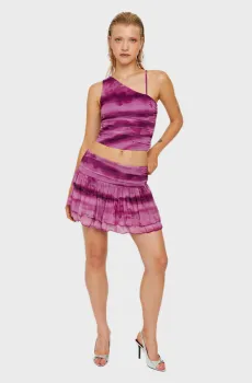 Женская розовая юбка с узором Розовый XS Tally Weijl SSHPEMONTANA