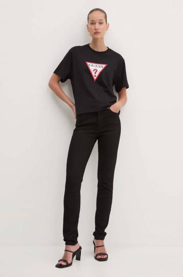 Джинсы Guess Jeans женские цвет чёрный W4YA92 D5DL1 Джинсы Guess Jeans женские цвет чёрный W4YA92 D5DL1