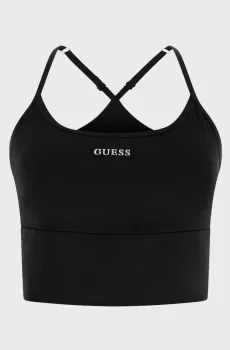 Женский черный топ Черный L Guess V6GP14.K3056;JBLK