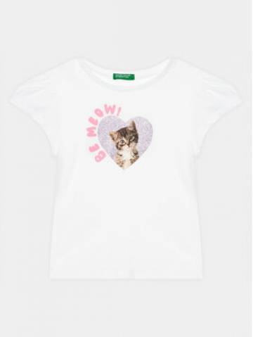 United Colors Of Benetton Футболка 3I1XG10DR Білий Regular Fit United Colors Of Benetton Футболка 3I1XG10DR Білий Regular Fit