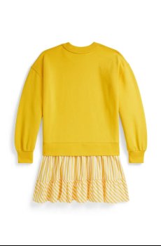 Хлопковое детское платье Polo Ralph Lauren