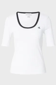 Женская белая футболка BABY Белый XS Calvin Klein Jeans LV047F247G