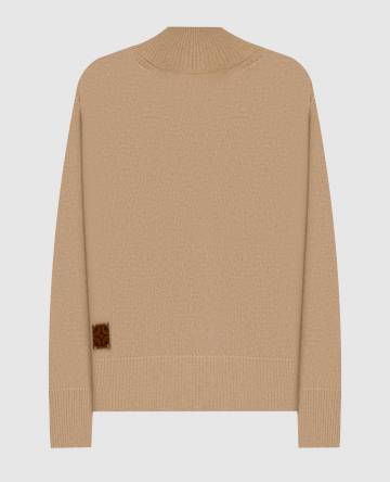 Бежевый свитер Quinges с шерстью и кашемиром Бежевый свитер Quinges с шерстью и кашемиром