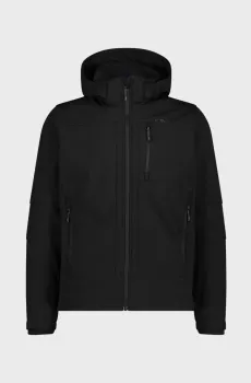 Мужская черная куртка MAN JACKET ZIP HOOD Черный 52 CMP 3A01787N-U901