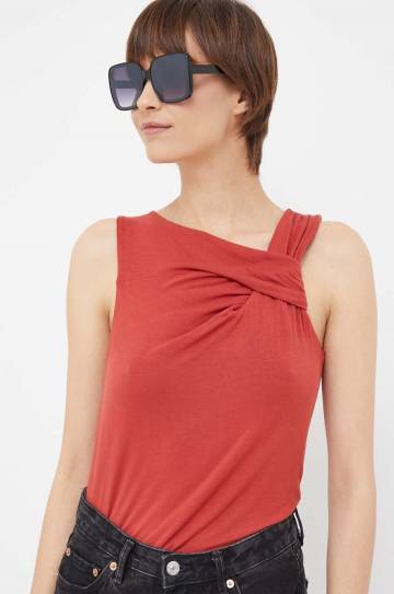 Топ Dkny цвет красный Топ Dkny цвет красный