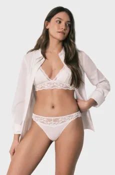 Женские белые трусики Белый L womensecret 8323115