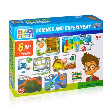 Детская настольная игра YG Toys Исследовательская лаборатория 6 в 1, от 8 лет, 41*31*6.5 см (1056)
