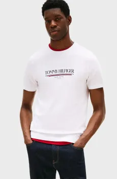Мужская белая футболка BRAND LOVE Белый XXL Tommy Hilfiger MW0MW40324