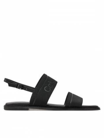 Calvin Klein Босоніжки Flat Sandal He HW0HW01990 Чорний Calvin Klein Босоніжки Flat Sandal He HW0HW01990 Чорний