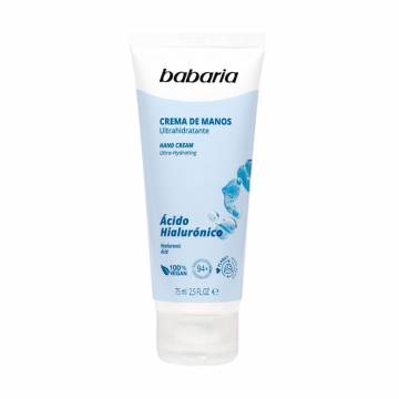 Крем для рук Babaria Hyaluronic Acid Ultra-Hydrating Hand Cream с гиалуроновой кислотой, 75 мл Крем для рук Babaria Hyaluronic Acid Ultra-Hydrating Hand Cream с гиалуроновой кислотой, 75 мл