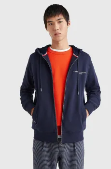 Мужское темно-синее худи TOMMY LOGO FUR LINED Синий XL Tommy Hilfiger MW0MW27841