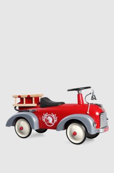 Сувенир красная машинка-каталка пожарная