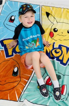 Дитячий плед Pokemon - різнобарвний