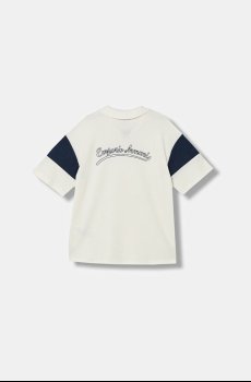 Детское хлопковое поло Emporio Armani