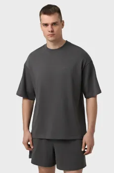 Мужская темно-серая пижама (футболка, шорты) TEE SHORT Серый XL Calvin Klein LV00NM2949