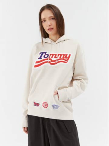 Tommy Jeans Світшот DW0DW17689 Бежевий Relaxed Fit Tommy Jeans Світшот DW0DW17689 Бежевий Relaxed Fit