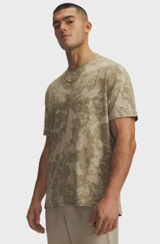 Мужская бежевая камуфляжная футболка Vanish Energy Printed2 SS Бежевый XXL Under Armour 6015286-203