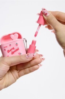 Набір блисків для губ із брелоком - рожевий