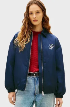 Женская темно-синяя куртка PADDED Синий XXS Tommy Hilfiger WW0WW47744